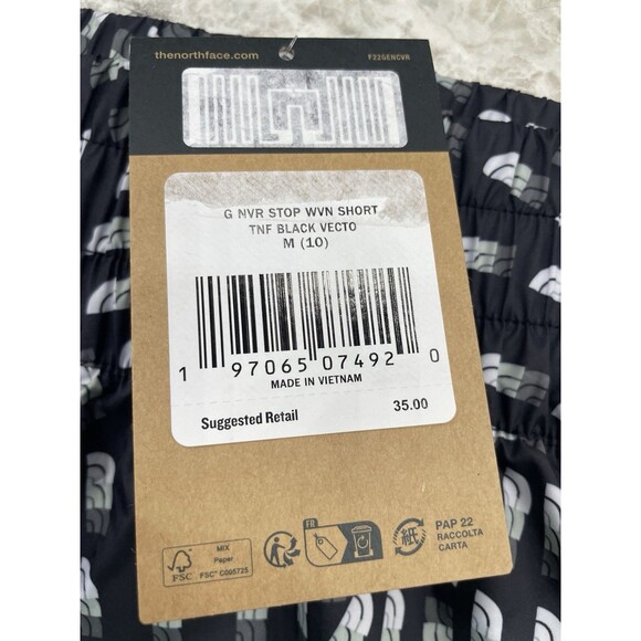 The North Face Never Stop Woven Shorts in Black Vecto Size M (10) Girls - Picture 3 of 3